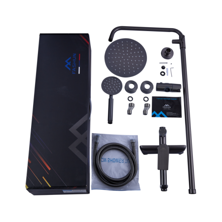 Душевая система FASHUN A52419-17, графит, артикул A52419-17