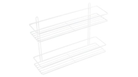 Полка Fixsen прямая двухэтажная белая (FX-730W-2), артикул FX-730W-2