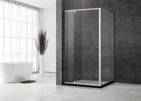 Душевой угол Veconi Rovigo RV-032, 700х700х1950, хром, стекло прозрачное, артикул RV031-7070-01-C5