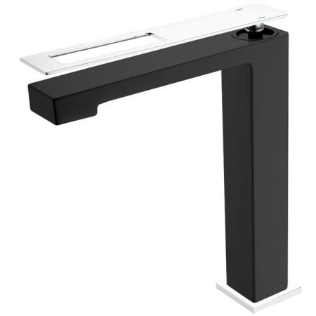 Смеситель Q для умыв. выс. BlackChrome_Комплект, артикул 142-BCR