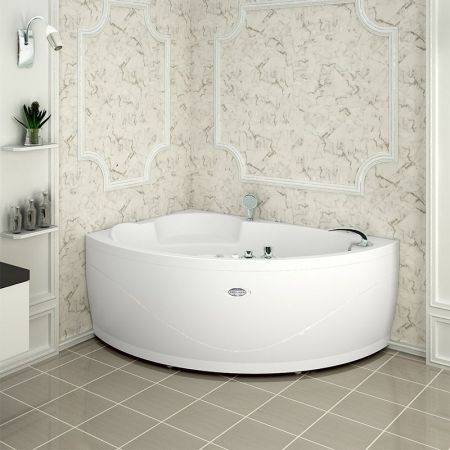 Акриловая ванна Radomir Wachter Алари 168x120 форсунки Хром L с гидромассажем, артикул 3-01-2-1-0-315