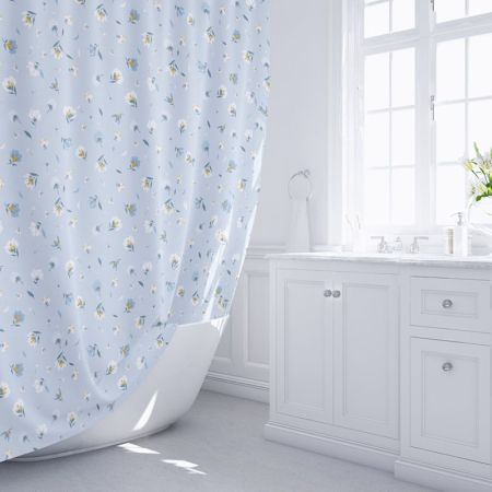 Штора для ванной комнаты FIXSEN DESIGN FX-1509, серый/цветной, артикул FX-1509