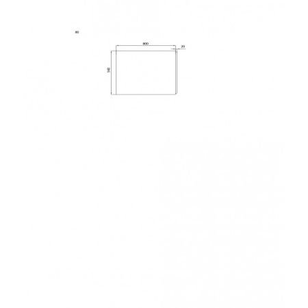 Экран BERGES торцевой 80, артикул 051007