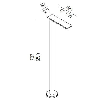 Agape Sen Напольный смеситель для ванны, высота 73,7см, цвет: черный, артикул ASEN0911N