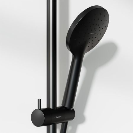 977740300 Jupiter душевая система с ванно-душевым смесителем, черный, артикул 977740300