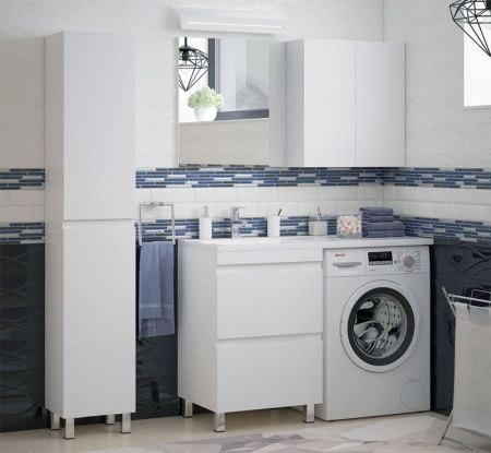 Тумба напольная "Альтаир 120", 2 ящ., Мадлен 120