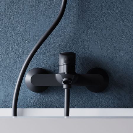 D4011022 Prime new cмеситель для ванны и душа, черный, артикул D4011022