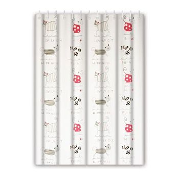 Штора для ванной Haiba HB75062, кошки