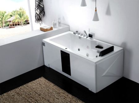 Акриловая ванна Gemy G9066-II К 171х86 L с гидромассажем