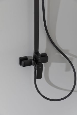 Душевая стойка Allen Brau Infinity 5.21012-31 черный матовый, артикул 5.21012-31