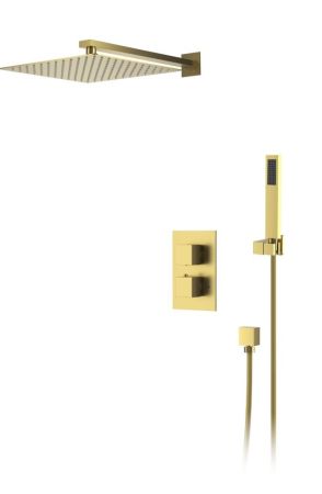 Душевая система для душа DK встраиваемая термостатическая матовое золото Bayern.Liszt (DA2515707A04), артикул DA2515707A04