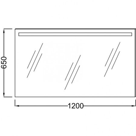 Зеркало JACOB DELAFON  EB1418-NF (65*120) (подсветка, антипар), шт, артикул EB1418-NF