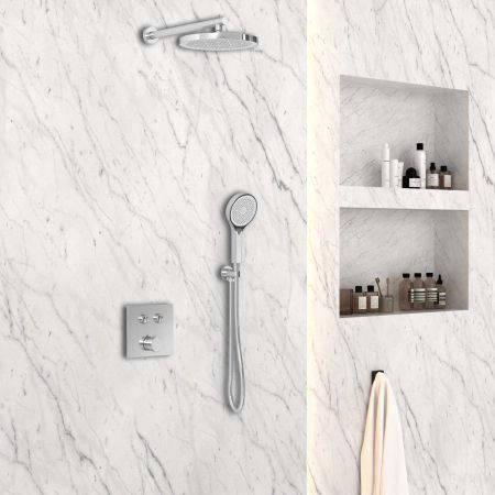 Душевой комплект VSFW-4212CH встраиваемый, 2 режима, хром, артикул VSFW-4212CH