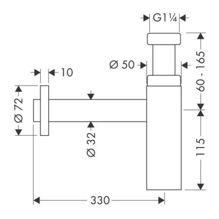 AX  Дизайнерский сифон Flowstar S, 1¼’, цвет: шлифованная бронза AX  Дизайнерский сифон Flowstar S, 1¼’, цвет: шлифованная бронза