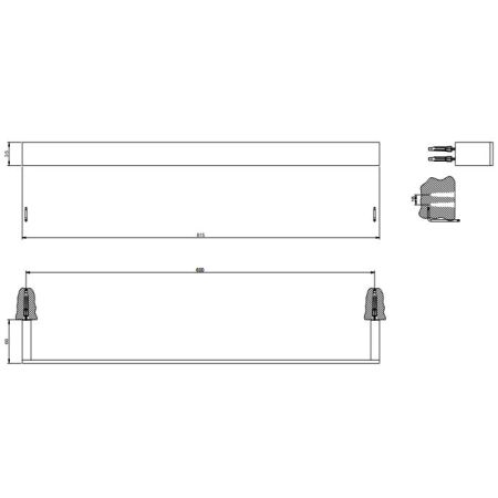 GESSI  INVERSO ACCESSORIES Настенный полотенцедержатель, 60 см, цвет: Warm Bronze Br PVD, артикул 20903#726