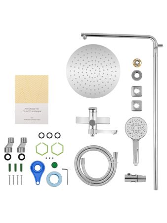 Душевая система WONZON & WOGHAND FRAME, Хром (WW-88739010-CR), артикул WW-88739010-CR