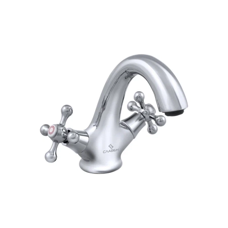 Смеситель для раковины Славен СЛ-ДВ-А10, хром