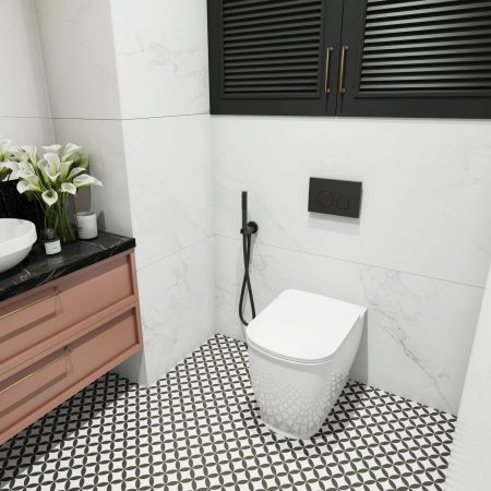 Комплект 3 в 1 бачка скрытого монтажа для приставного унитаза Lavinia Boho Relfix 77030065, артикул 77030065