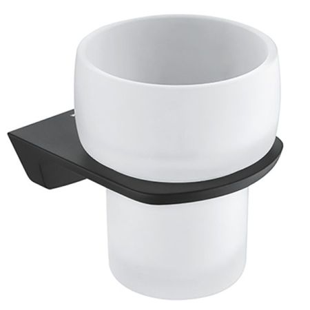 Стакан для зубных щеток WasserKRAFT Elbе K-7228 Черный, артикул K-7228