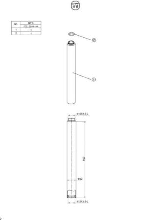 Удлинитель душевой стойки Bravat P75158CP, хром, артикул P75158CP