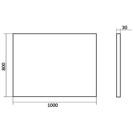 Зеркало Orange Line 100 Li-100ZE с подсветкой с сенсорным выключателем