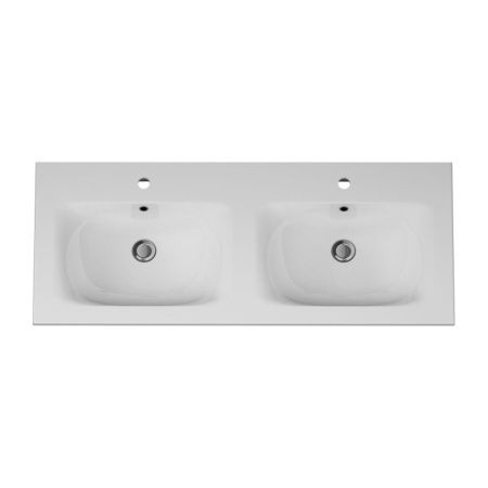 M70AWCD1202WG Spirit V2.0, Раковина мебельная, керамическая, 120 см, встроенная, цвет: белый, глянец