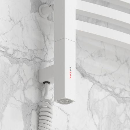 Полотенцесушитель электрический АРКУС 3.0 800х400 МЭМ левый (Матовый белый), артикул 30-5704-8040