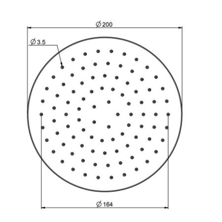FIMA|Carlo Frattini Wellness Верхний душ из ABS Ø 200 мм., цвет хром, артикул F2267/2CR