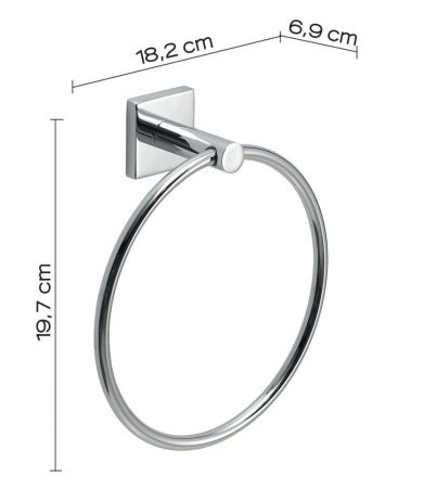 Gedy Fuji, полотенцедержатель - кольцо, цвет хром, артикул FJ70(13)