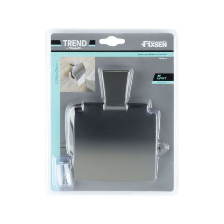 Держатель для туалетной бумаги FIXSEN  TREND GRAPHITE FX-98010, графит, артикул FX-98010
