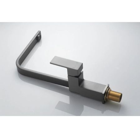 Смеситель для кухни Knotlor KN-21/GM, вороненая сталь, артикул KN-21/GM