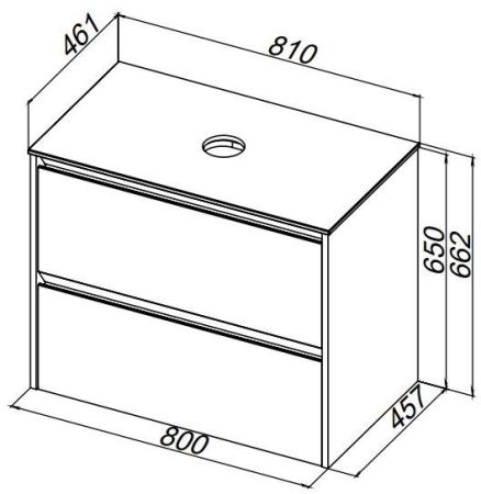 Тумба под раковину Allen Brau Activity 80 1.34012.PWM папирус матовый/олива браш, артикул 1.34012.PWM