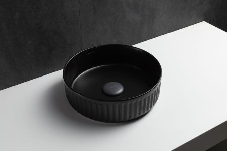 Раковина накладная Allen Brau Fantasy Line 36 4.11032.31 черный матовый, артикул 4.11032.31