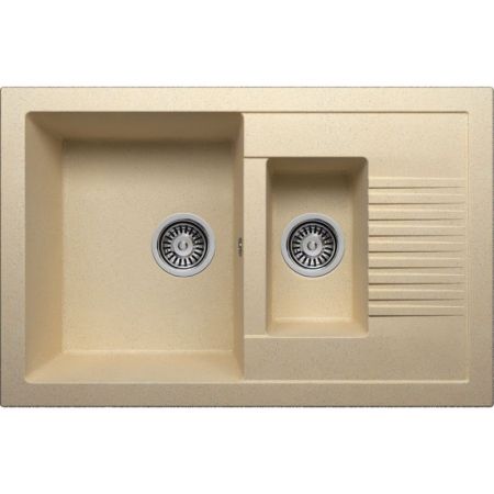 Кухонная мойка Polygran F-21 №27 77 Бежевая, артикул F-21 №27 (Бежев)