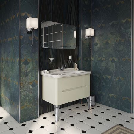 Kerasan Waldorf Раковина керамическая 100х55см, c 1 отверстием под смеситель, белая, цвет заглушки - хром, артикул 4142K1bi/cr*1