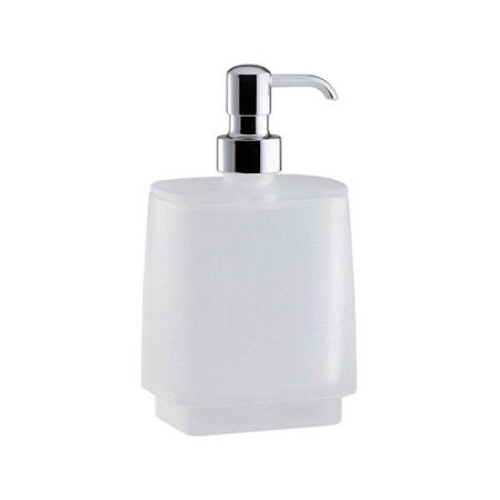 Colombo Time Дозатор для жидкого мыла, настольный, цвет хром/матовое стекло, артикул W4281-VAN