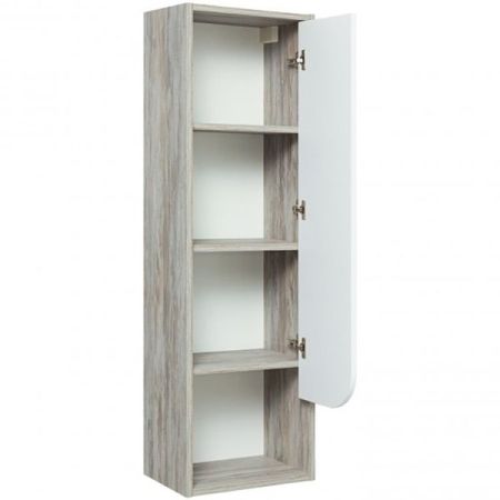 Шкаф пенал Runo Сити 35 4620750028794 подвесной Скандинавский Дуб Белый, артикул 4620750028794