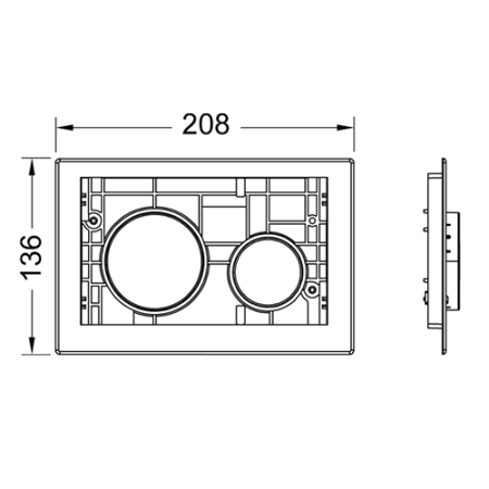 Клавиши TECEloop, хром глянцевый, артикул 9240666