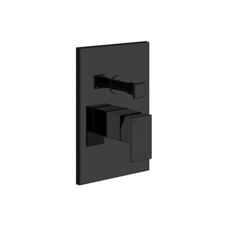 Gessi Rettangolo Встраиваемый однорычажный смеситель с автоматическим переключателем ванна/душ(внешние части), цвет: черный, артикул 44604#299