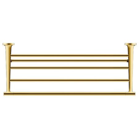 Duravit Starck T Полочка для полотенец 610x232мм настенная, цвет: Gold Polished, артикул 0099443400