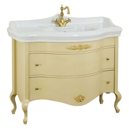 IMPERO База L110xH82xP57 см. для раковины 110 см, 2 выдвижных ящика, цвет: DECAPE SABBIA, артикул 25960