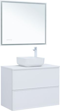 Тумба под раковину Aquanet Арт 90 белый матовый, артикул 00313256