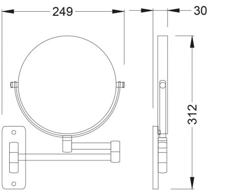 Зеркало Timo Saona белый матовый (13076/16), артикул 13076/16