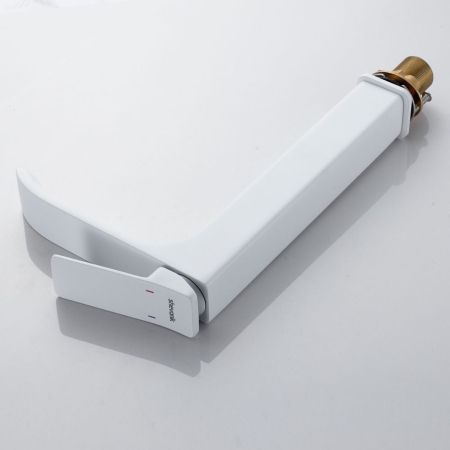 Смеситель для раковины высокий Shevanik S4011C, белый
