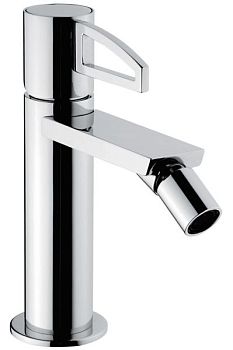 Emmevi Minu, однорычажный смеситель для биде, ручка со стержнем, с донным клапаном click-clack, цвет хром