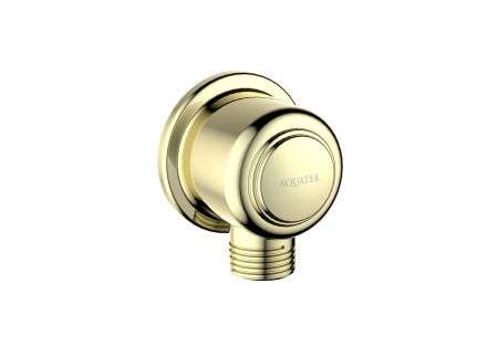 Шланговое подсоединение AQUATEK, полир. золото AQ2461PG КЛАССИК, артикул AQ2461PG