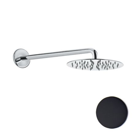 Верхний душ ультратонкий с кронштейном Fiore 30NN8630, черный, артикул 30NN8630