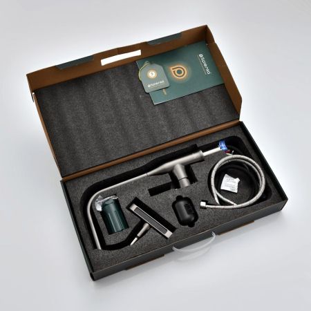 Смеситель для кухни с мультифункциональным изливом Splenka S206.49.09, графит