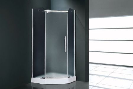 Душевой уголок Royal Bath RB 90TR-C-CH 90х90х185 (рифленое), артикул RB90TR-C-CH