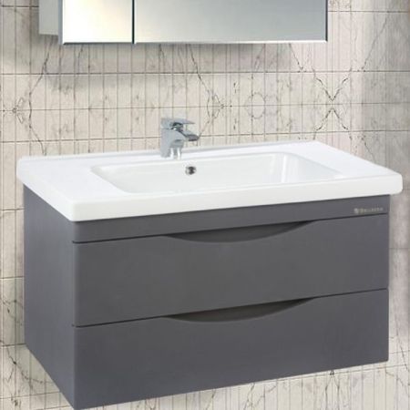 Тумба под раковину Bellezza Санриса 80 4630113000367 подвесная Серебро, артикул 4630113000367